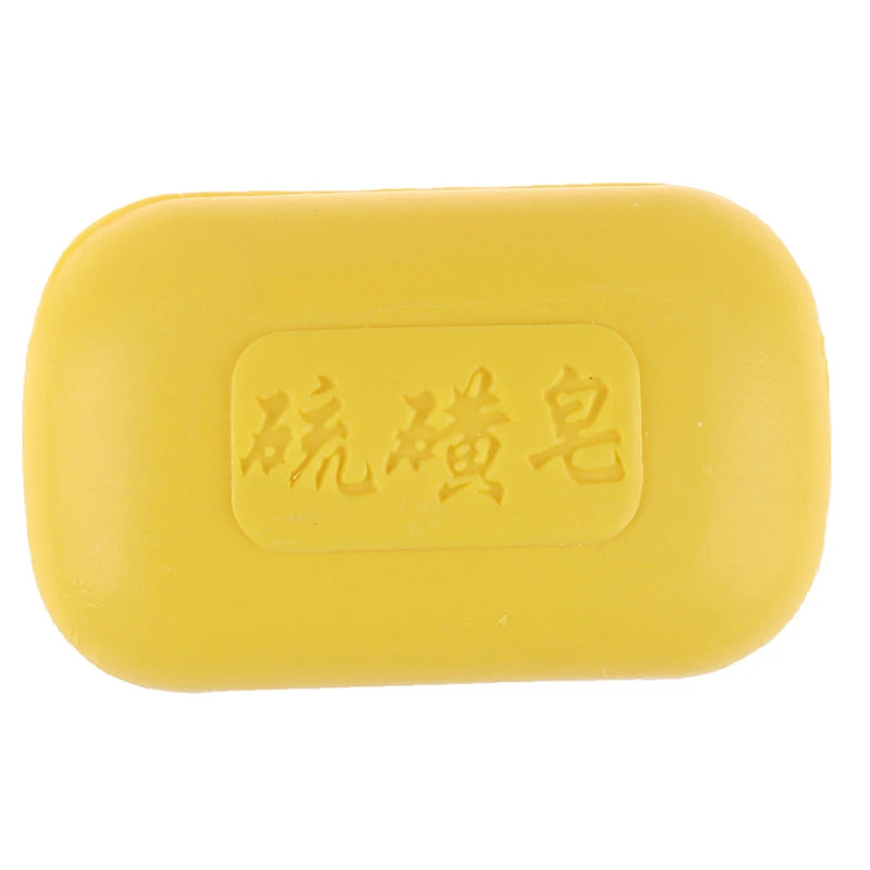 Sulphur Soap for Men and Women To Remove Oil Clean Face Wash Hands Wash Back Bath Soap Soap Sulfur Soap Borte Sea Salt