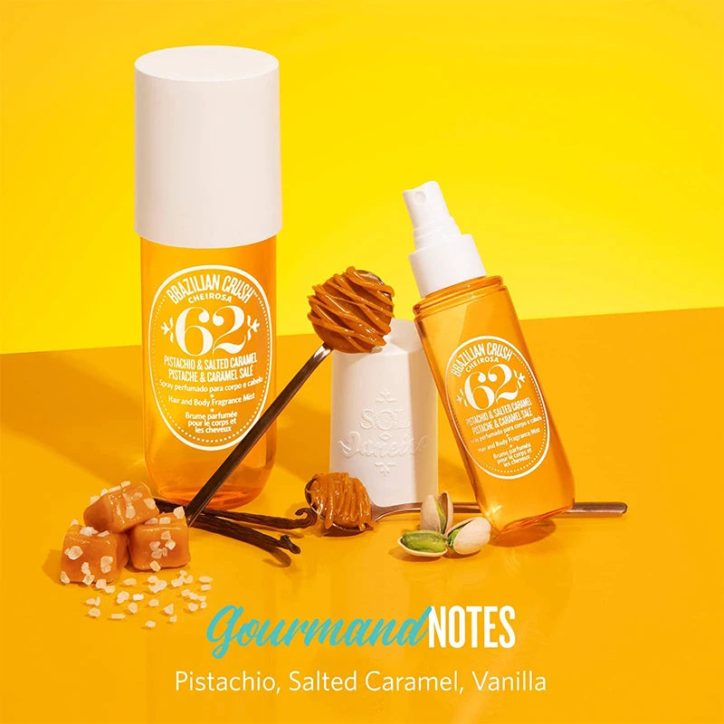 Brazilian Crush Fruity Body Splash For Women Long Duration Fragrance Spray Scent Moisturize Skin Women Beauty Care Yellow