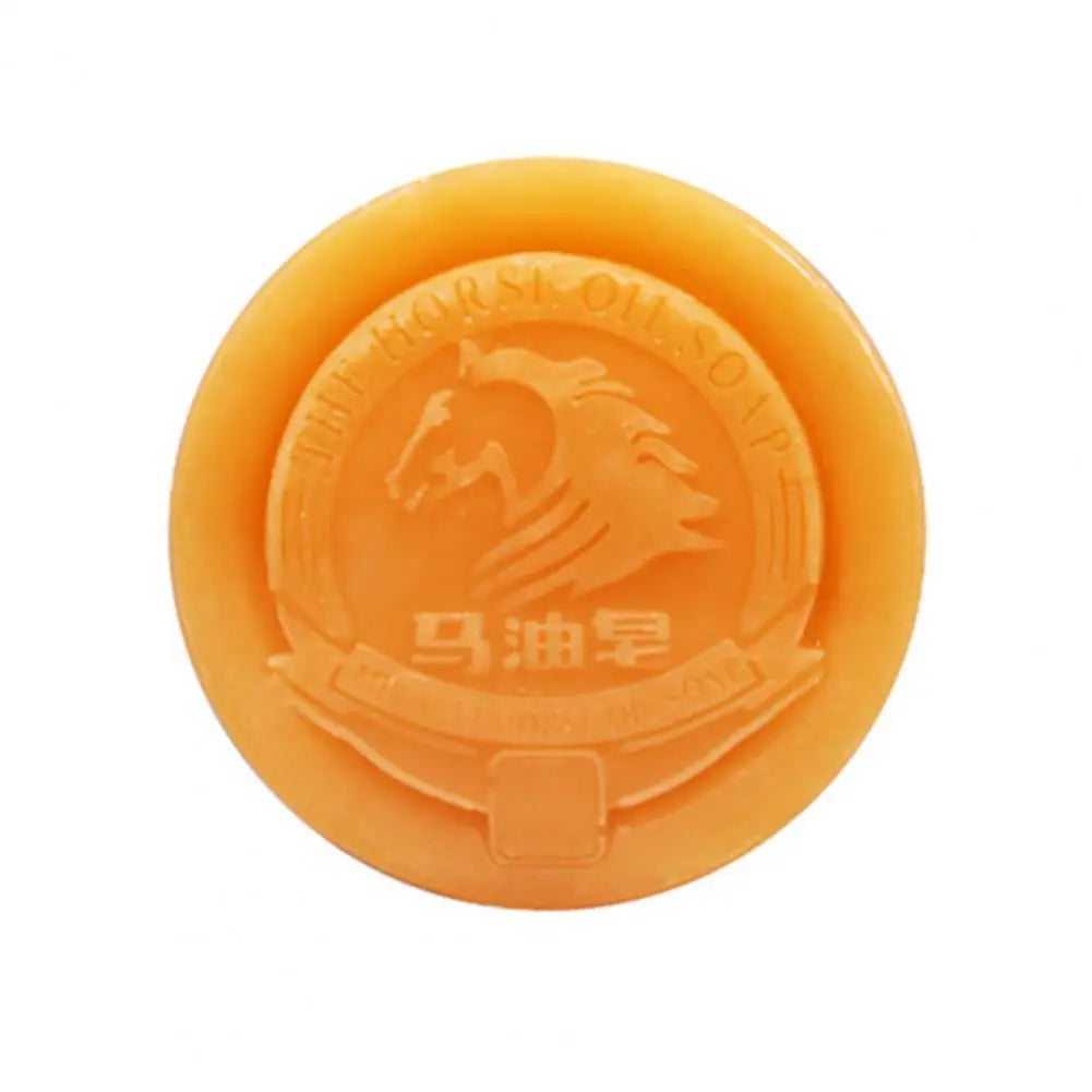 80G Horse Oil Soap Remove Acarus Oil Control Water Replenishing Face Hands Body Washing Great Cleaning Skin Care Soap Gift