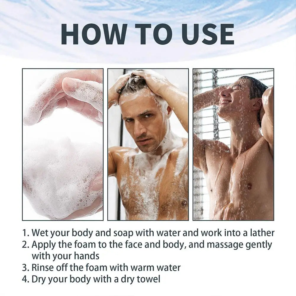 Mens Essence Cologne Soap Cologne Fragrance Handmade Soa Control Oil Bath Blackhead Soap Body Remove Anti Gentle Refreshing L3F6