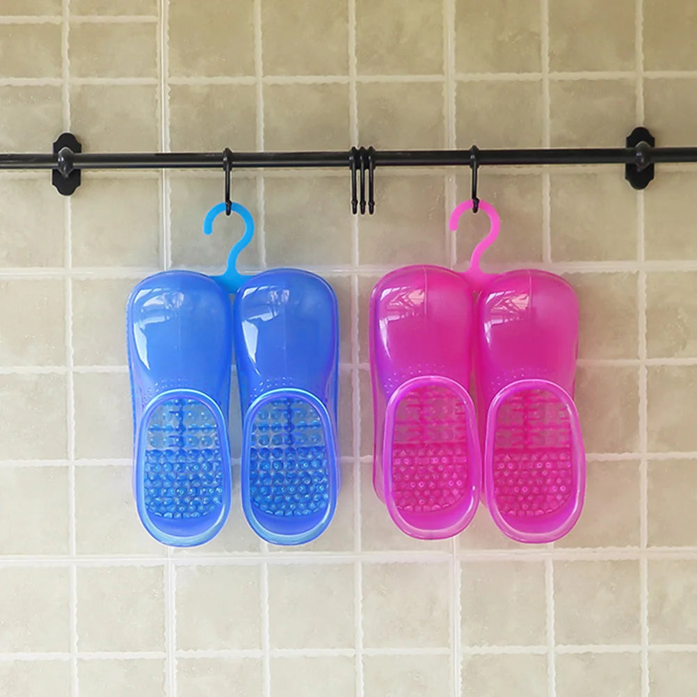 1 Pair Foot Bath Shoes Bucket Soaking Spa Boots Basin Soak Washing Boot Tub Pedicure Toe Feet Slippers PVC Foot Soaking Boots