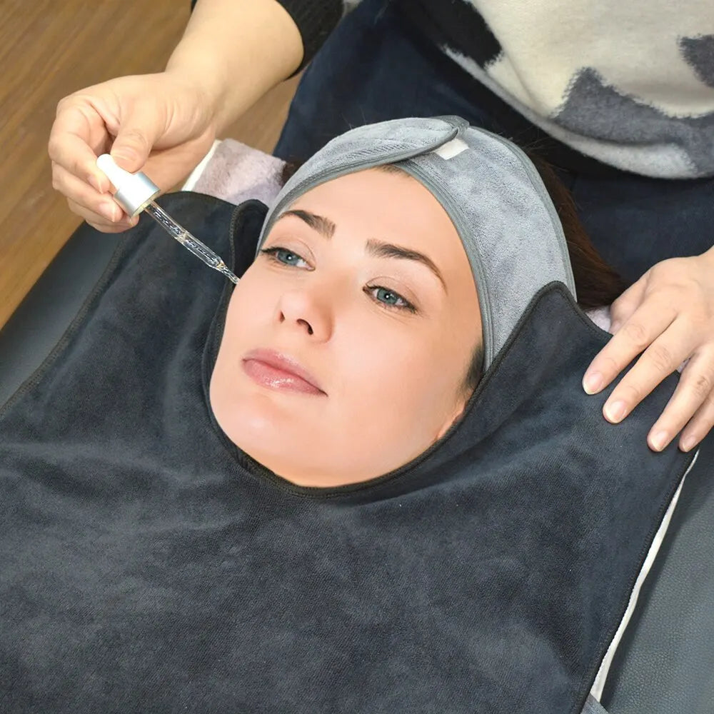 50X40cm Face Towel U Shape Super Soft Microfiber Perfect for Spa 1pcs Mask Removing Face Wrap