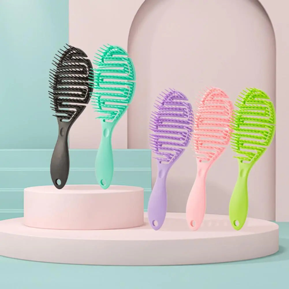 Eco-friendly Paddle Hairbrush Portable Massage Comb Long Handle Prevent Hair Loss Detangling Grooming Hairbrush Comb for Women