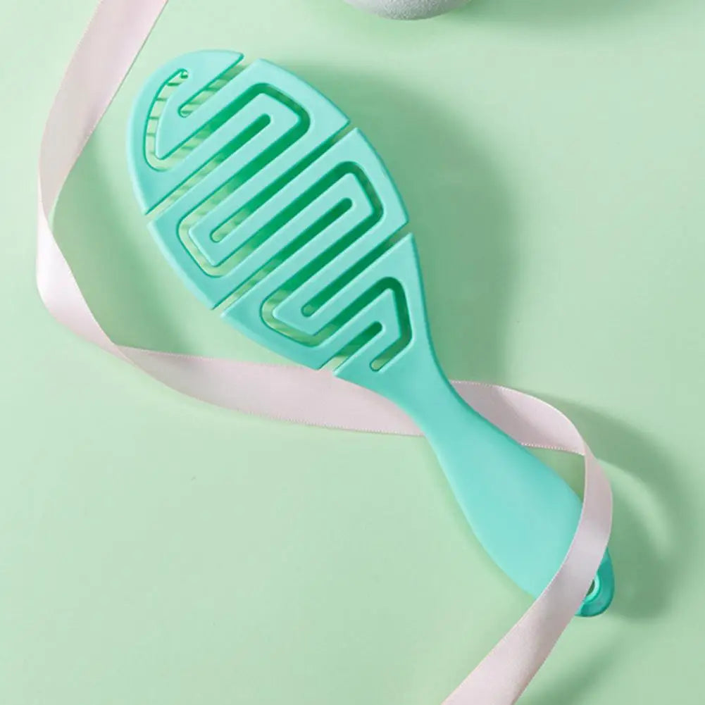 Eco-friendly Paddle Hairbrush Portable Massage Comb Long Handle Prevent Hair Loss Detangling Grooming Hairbrush Comb for Women