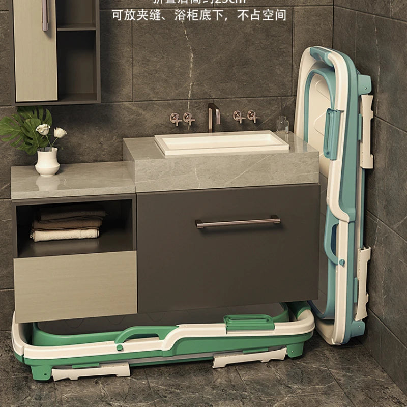 Gift Household Bathtub Anti Slip Mat Prop Lid Folding Bath Tub Ice Hot Foot Fortable Eco Friendly Products Swimming