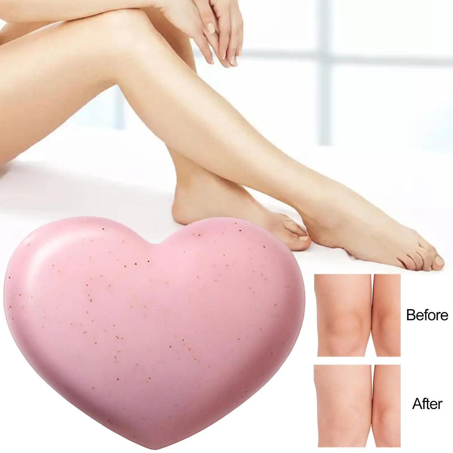 80g Handmade Peach Heart Shape Nursing Soap Smooth Feminine Wash Nursing Whitening Soap for Buttock Armpits Hands Groin Women