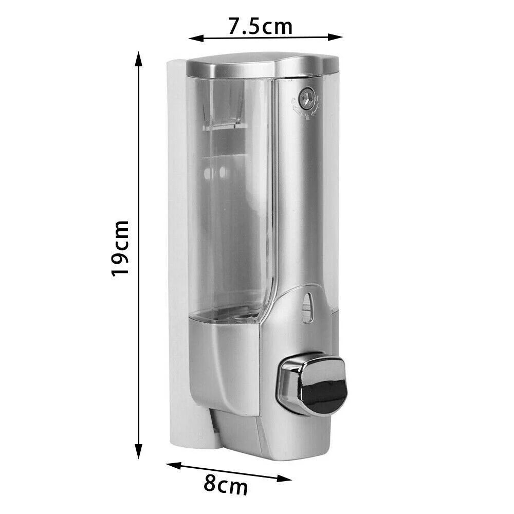 350ml Soap Shower Gel Dispenser High Quality Wall Mounted Public Hands Sanitizer Soap Shampoo Dispenser Home Hotel Manual Press