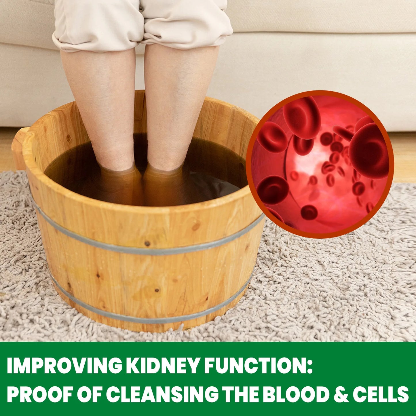 Warm Kidney Foot Bath Kit Dehumidification Detox Relieve Fatigue Guben-dispelling Cold Natural Herbal Foot Spa Package