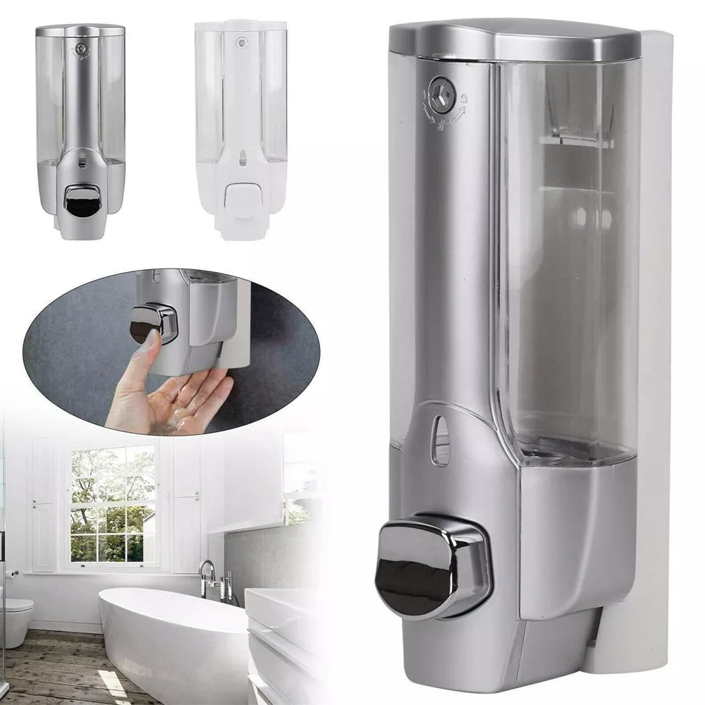 350ml Soap Shower Gel Dispenser High Quality Wall Mounted Public Hands Sanitizer Soap Shampoo Dispenser Home Hotel Manual Press