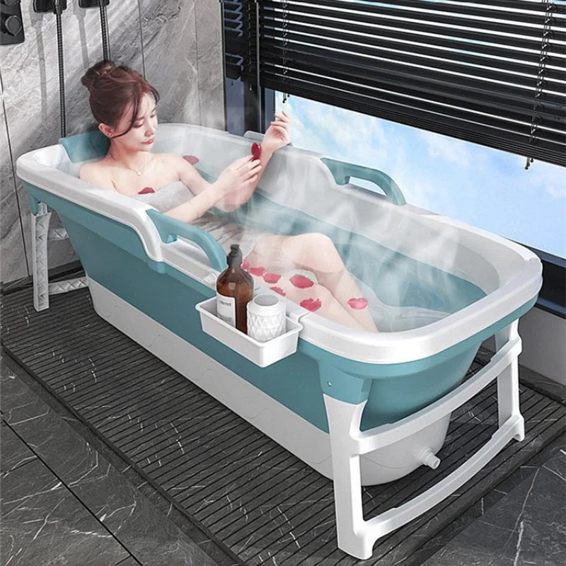 Gift Household Bathtub Anti Slip Mat Prop Lid Folding Bath Tub Ice Hot Foot Fortable Eco Friendly Products Swimming