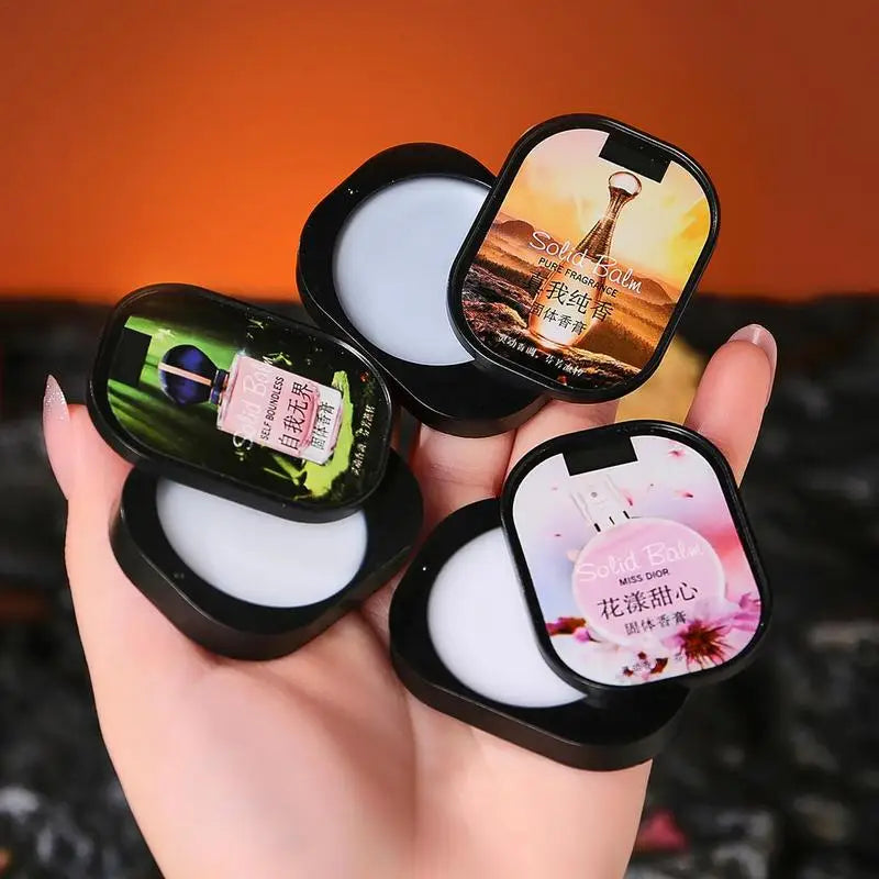 3Pcs/set Women Dating Solid Fragrance balm kit Mild Lasting Aroma Deodorant Fragrances Body Antiperspirants Alcohol Free