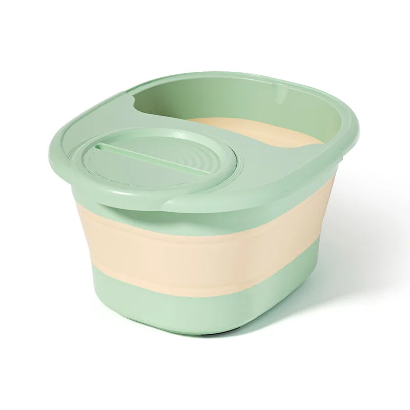 Folding Foot Bath Bucket Plastic Foot Bath Tub Thickened Foot Wash Bucket Massage Bucket Household Adult Foot Wash Basin Hot Tub