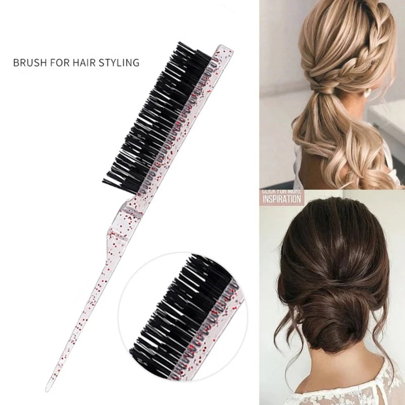 3Pcs Hair Brush Comb Grooming Combs Slicking Combing Brushes for Women Kids Hair