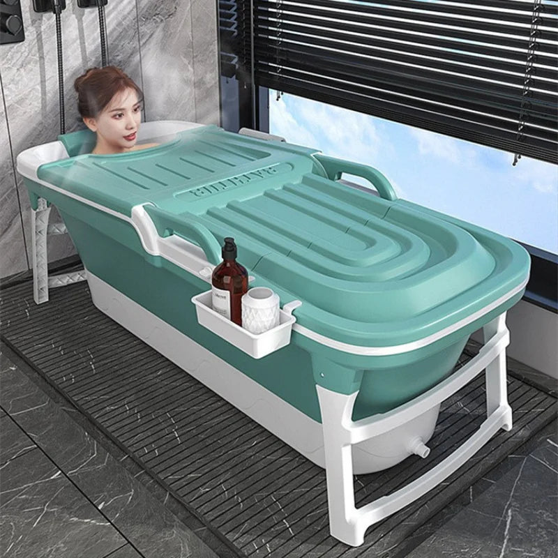 Gift Household Bathtub Anti Slip Mat Prop Lid Folding Bath Tub Ice Hot Foot Fortable Eco Friendly Products Swimming