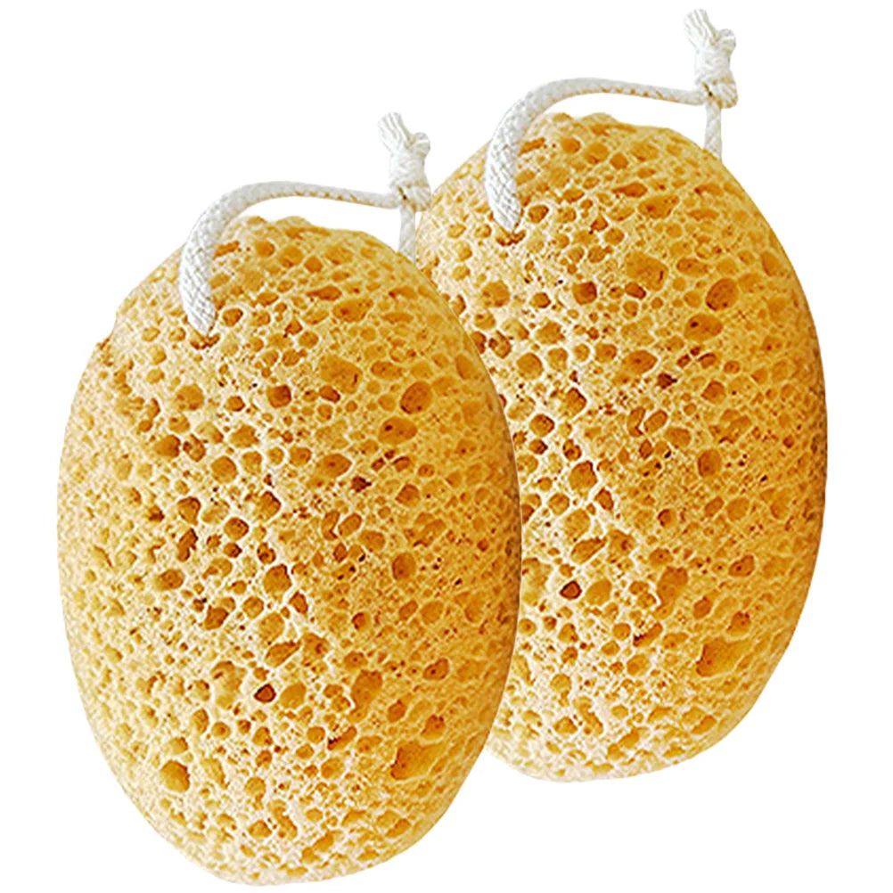 2 Pcs Bath Scrubbers Exfoliating Body Sponge Tool Baby Tub Towel Polyurethane Sponges for Shower Women Man Men's Wash