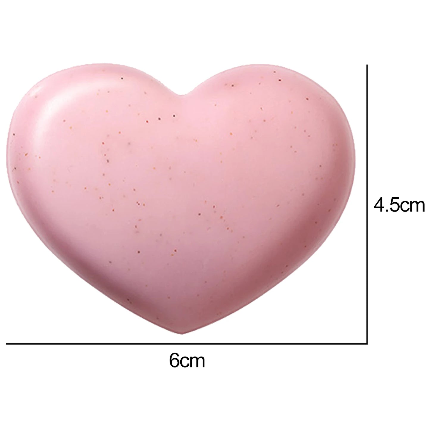 80g Handmade Peach Heart Shape Nursing Soap Smooth Feminine Wash Nursing Whitening Soap for Buttock Armpits Hands Groin Women