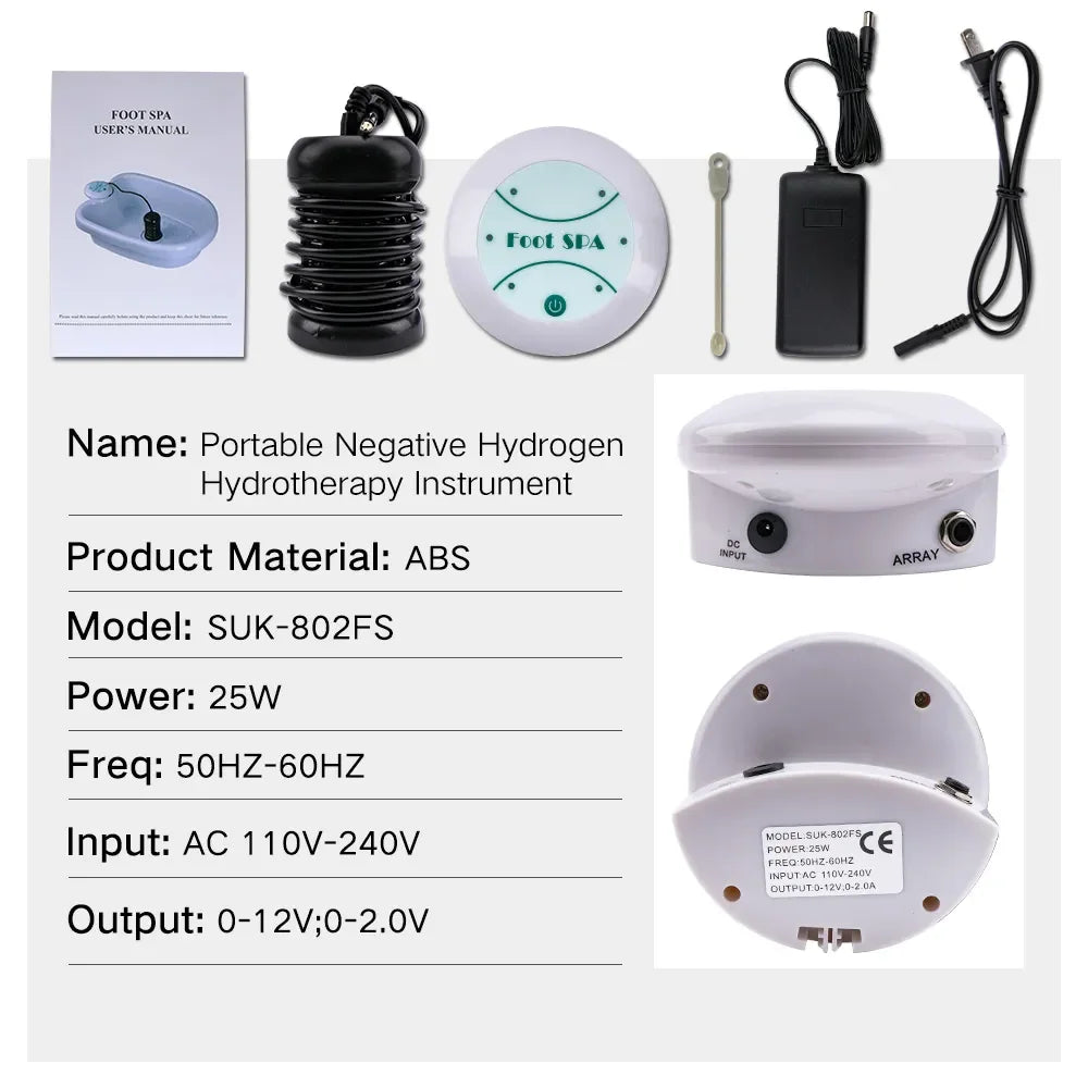 New Foot Detox Ionic Spa Machine Ionic Detoxifier Mini Foot Bath Without Basin For Home Use Massage To Relax Foot Massage